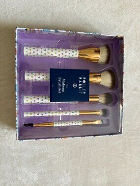 5pc Disco Hearts Wave Makeup Brush Set - Roller Rabbit x Target NWT